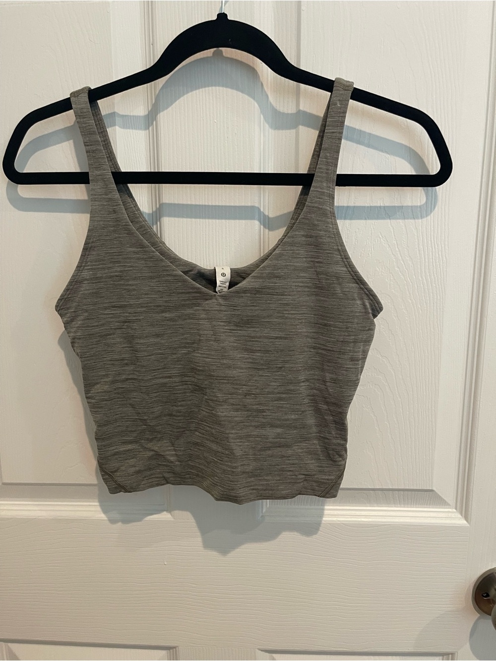 lululemon athletica Heather Gray Scoop Neck Tank